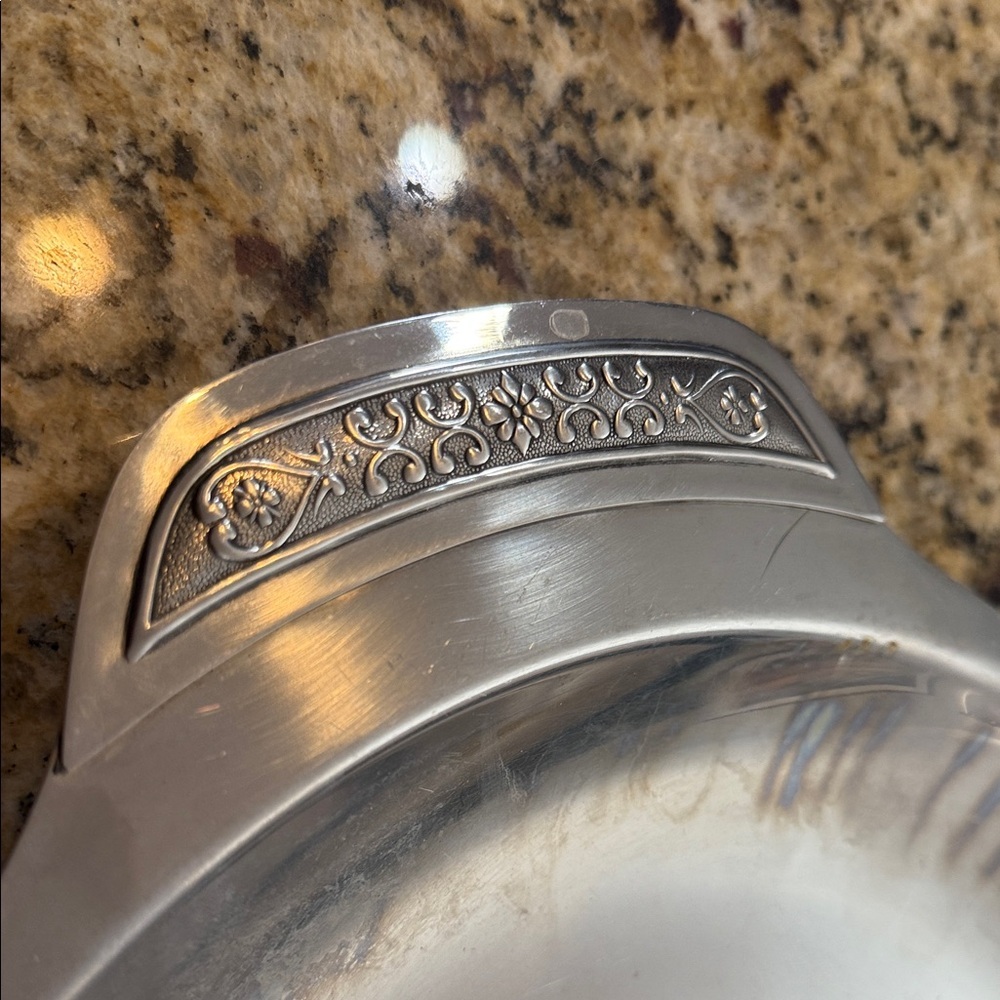 Vintage Stainless Steel Serving Tray - Picture 3 of 4
